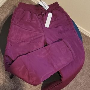 Forever 21 Magenta Puffer Pants Size Small NEW W TAGS